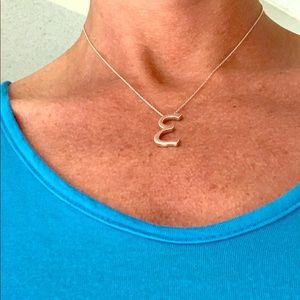 E Initial Necklace